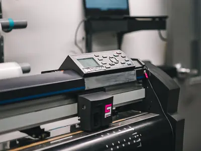 Wide-format digital printer in a print studio